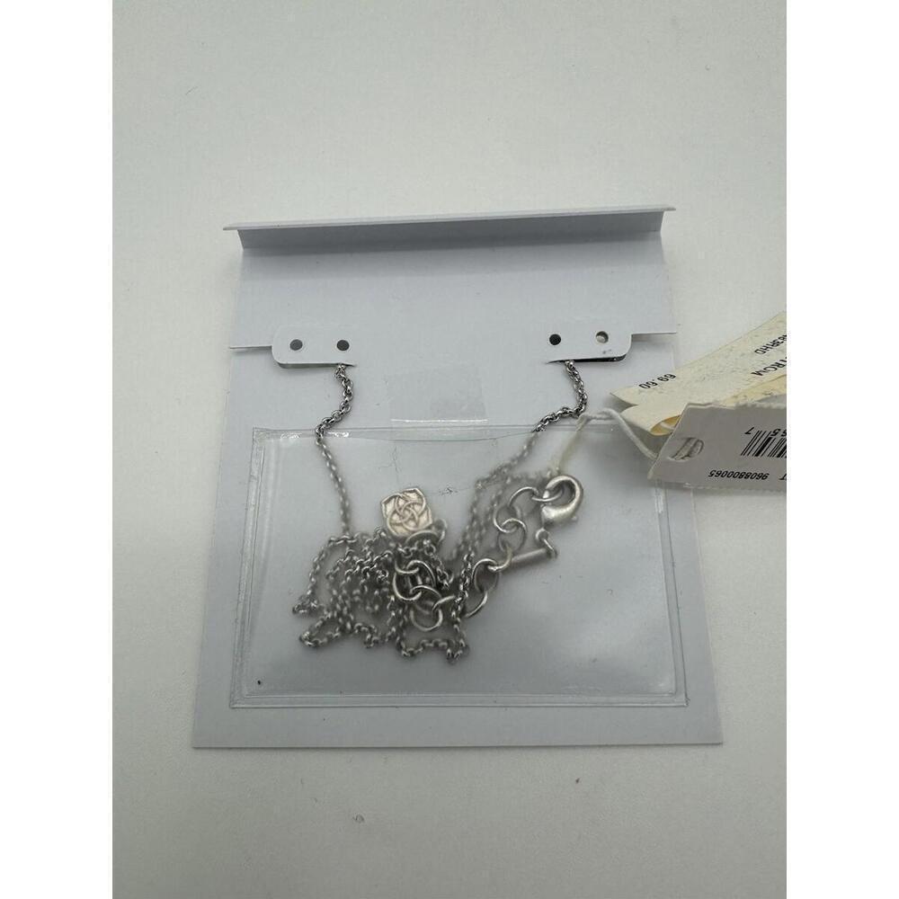 Kendra Scott Davie Drusy Pendant Silver Black - Picture 3 of 4
